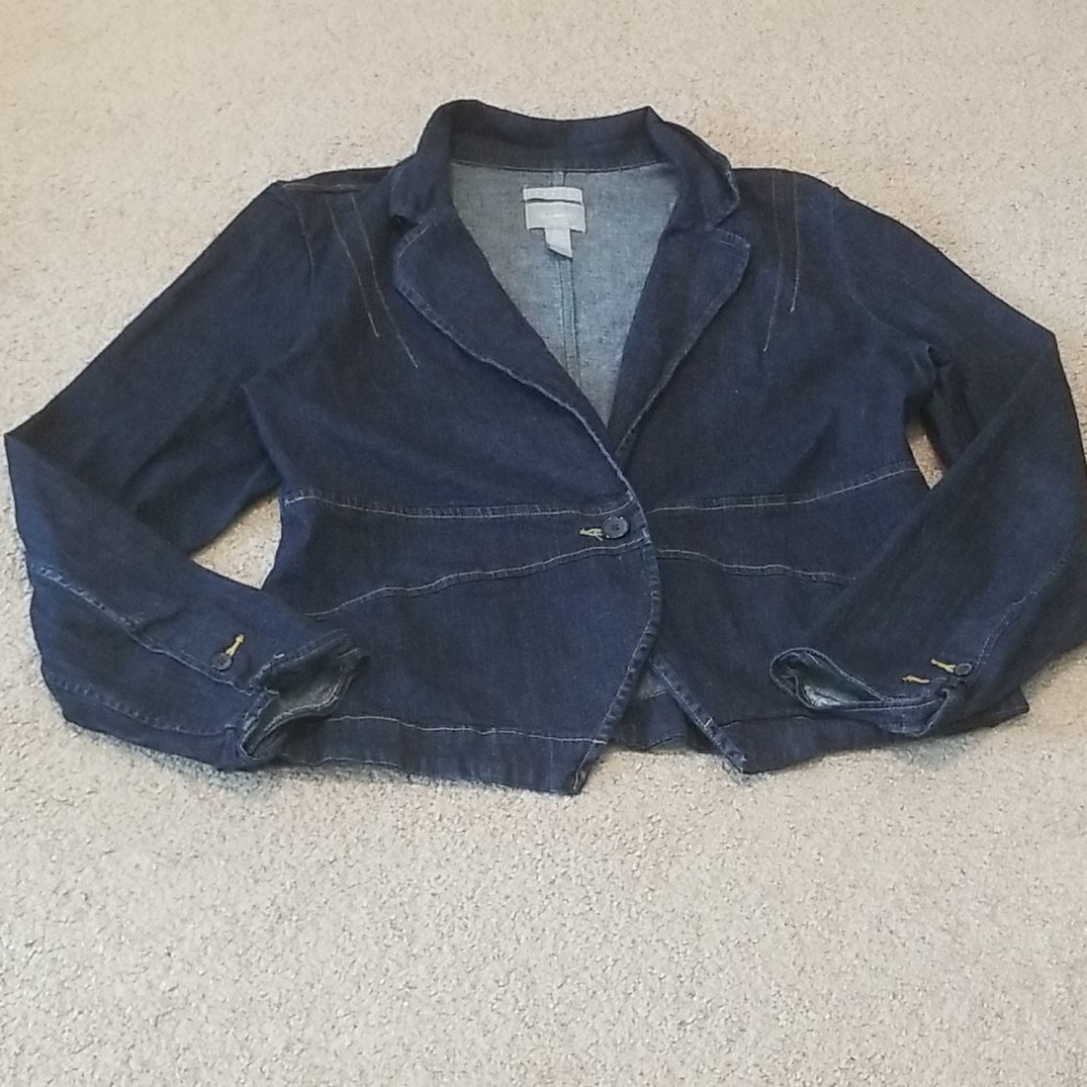 Soft denim blazer size XXL